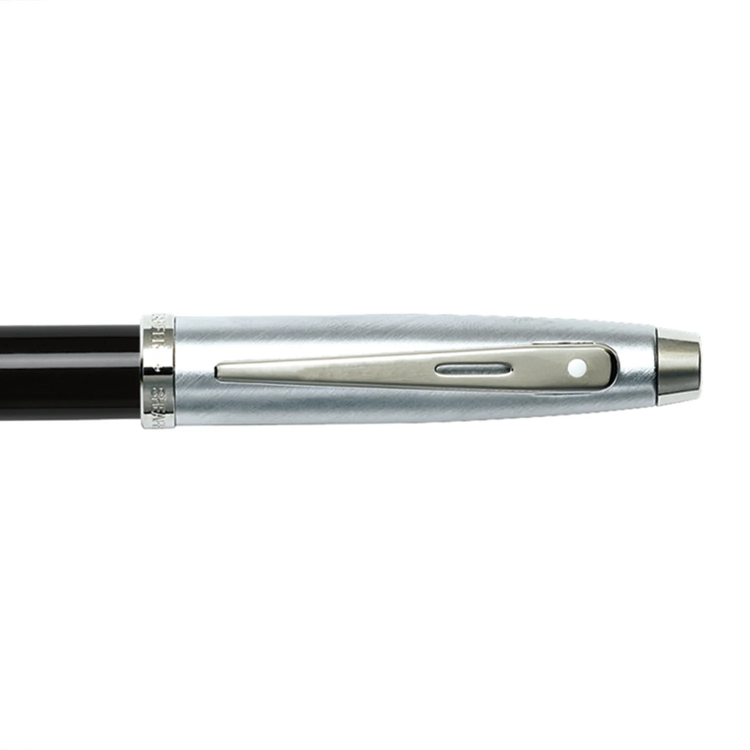 Sheaffer®100 Black and Chrome Fountain Pen With Chrome Trims - Fine - Image 3