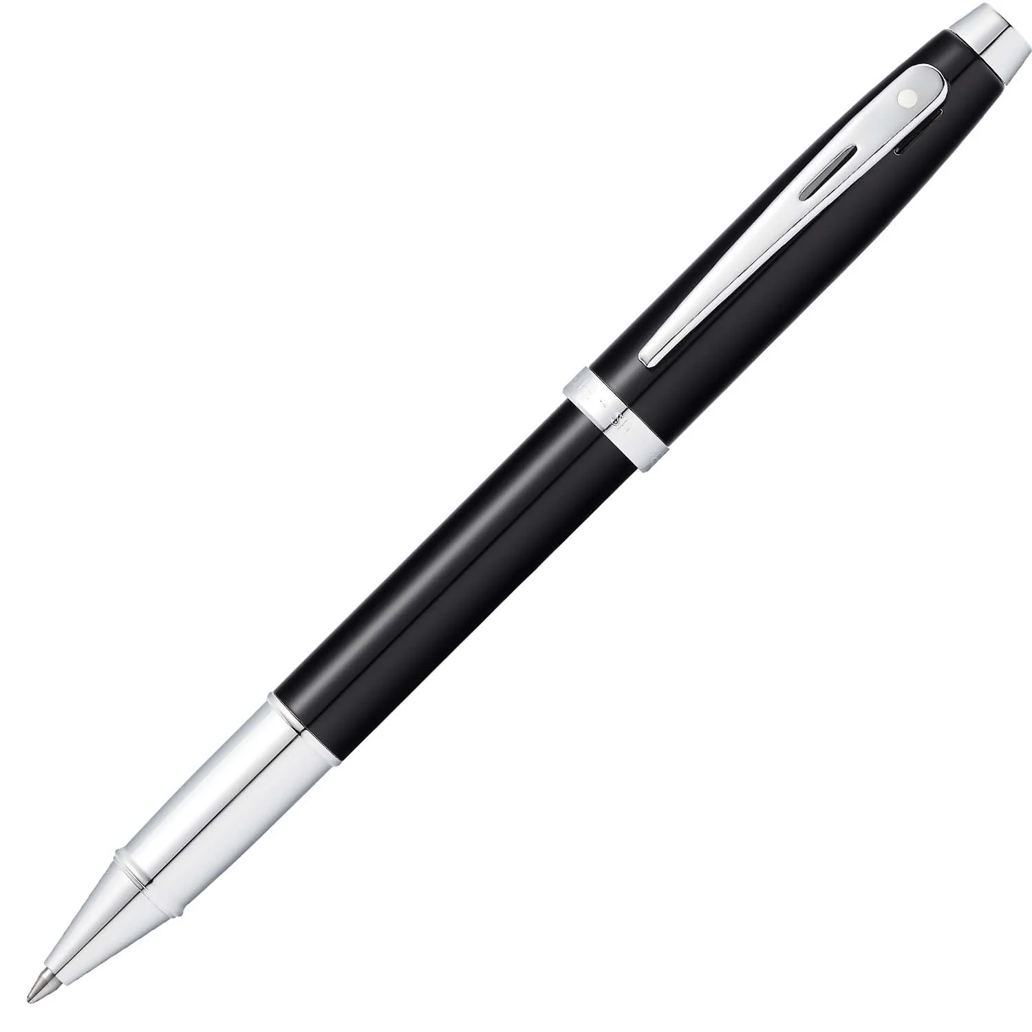 Sheaffer® 100 Glossy Black With Chrome Trims Rollerball Pen - Image 4