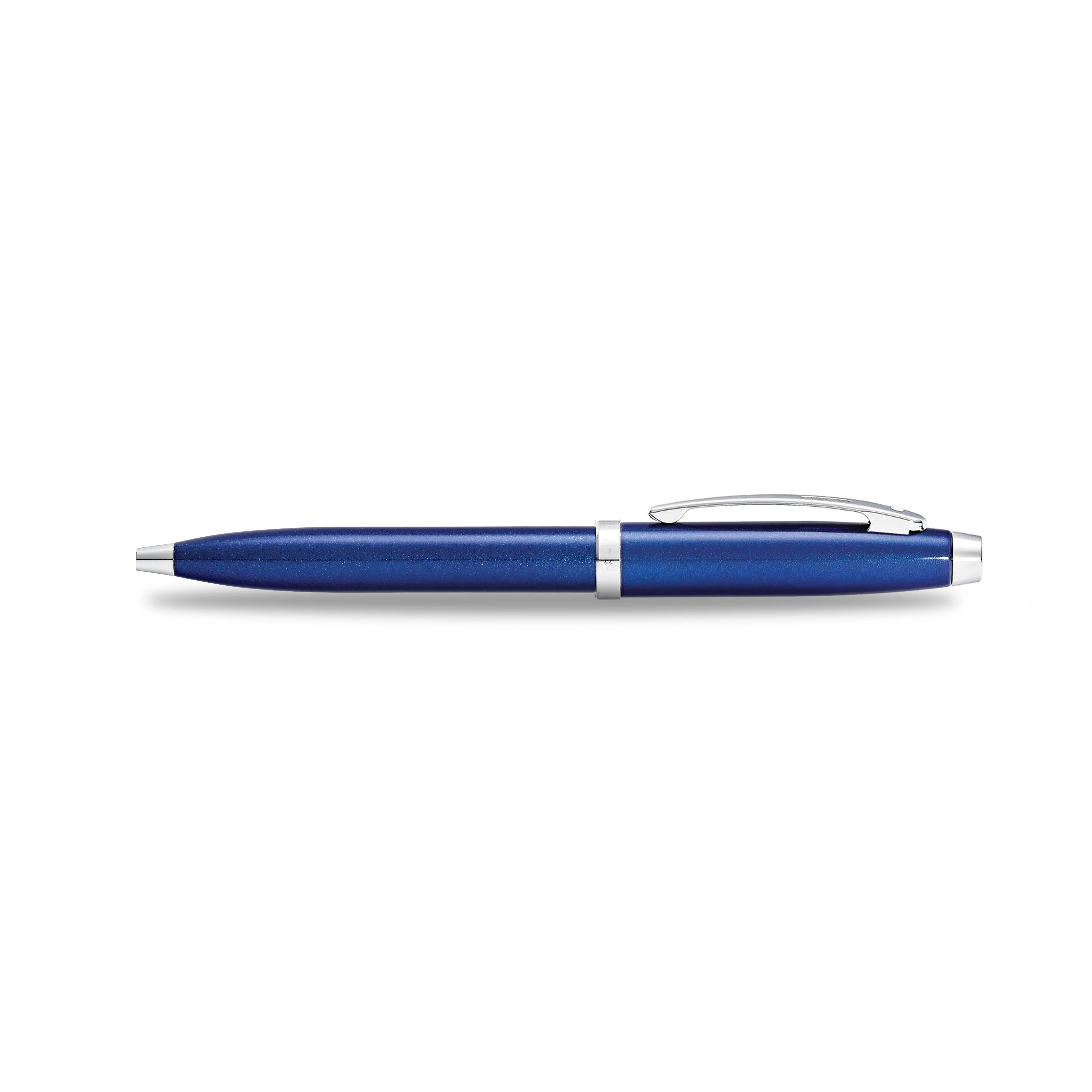 Sheaffer® 100 Glossy Blue with Chrome Trims Ballpoint Pen - Image 3
