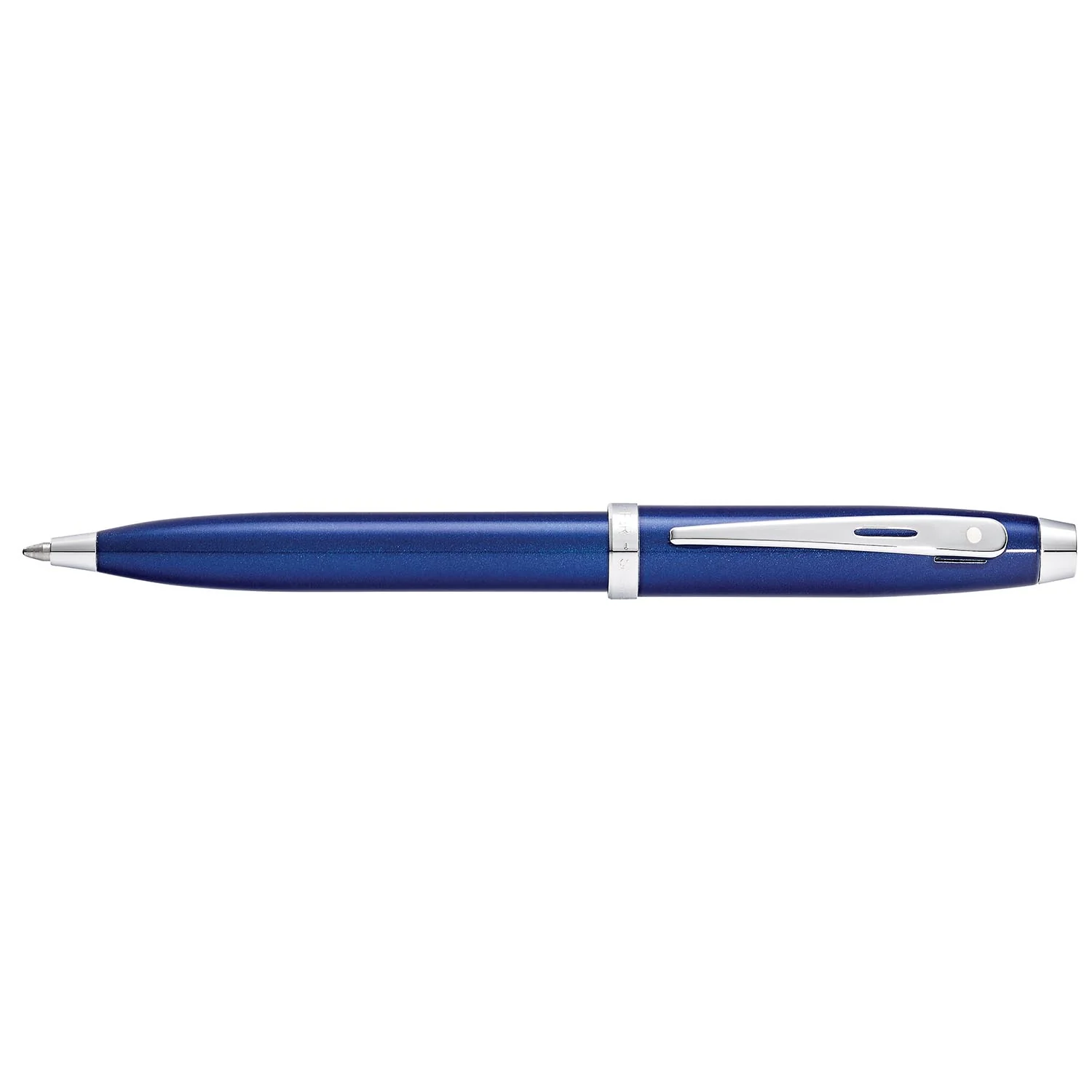 Sheaffer® 100 Glossy Blue with Chrome Trims Ballpoint Pen - Image 7