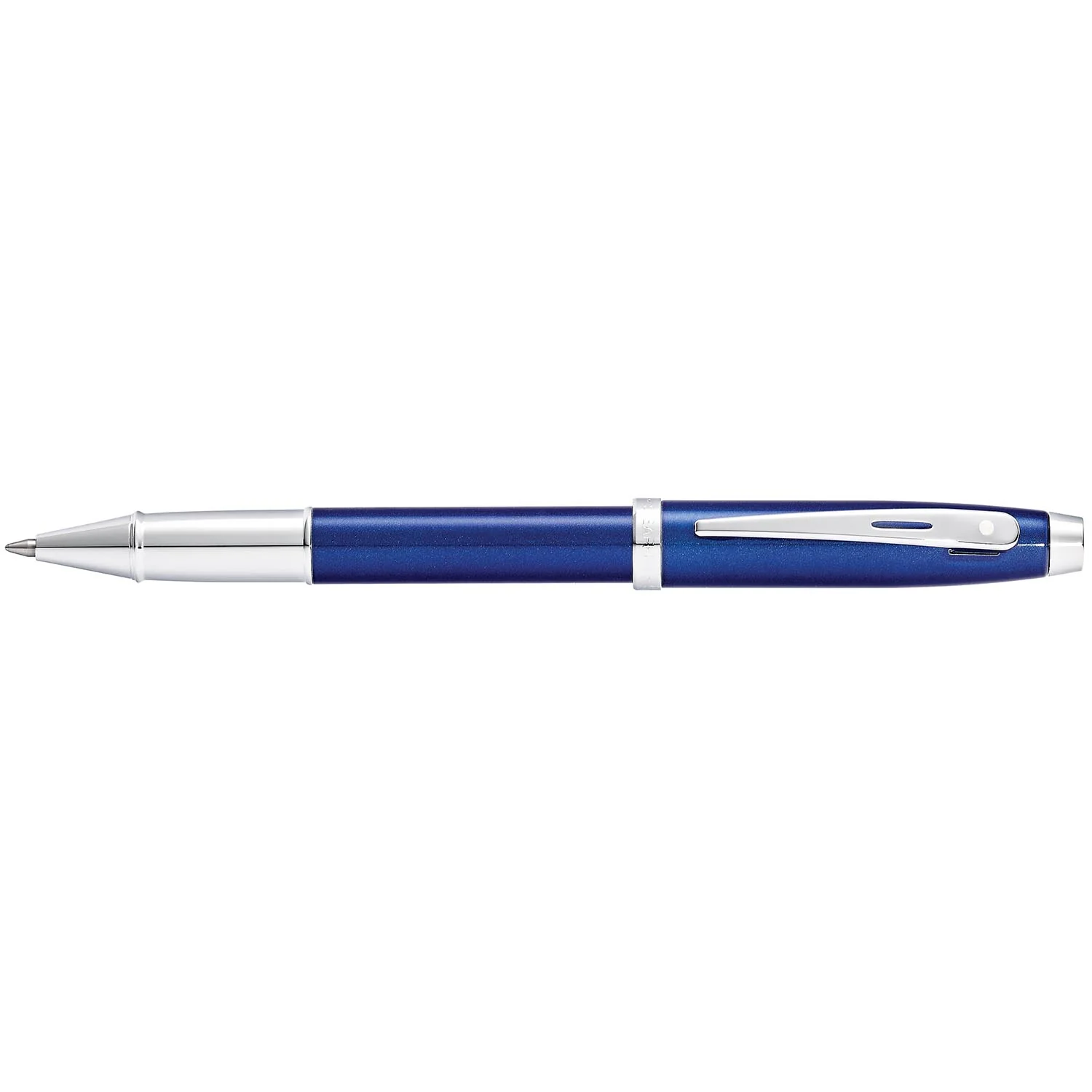 Sheaffer® 100 Glossy Blue with Chrome Trims Rollerball Pen - Image 5