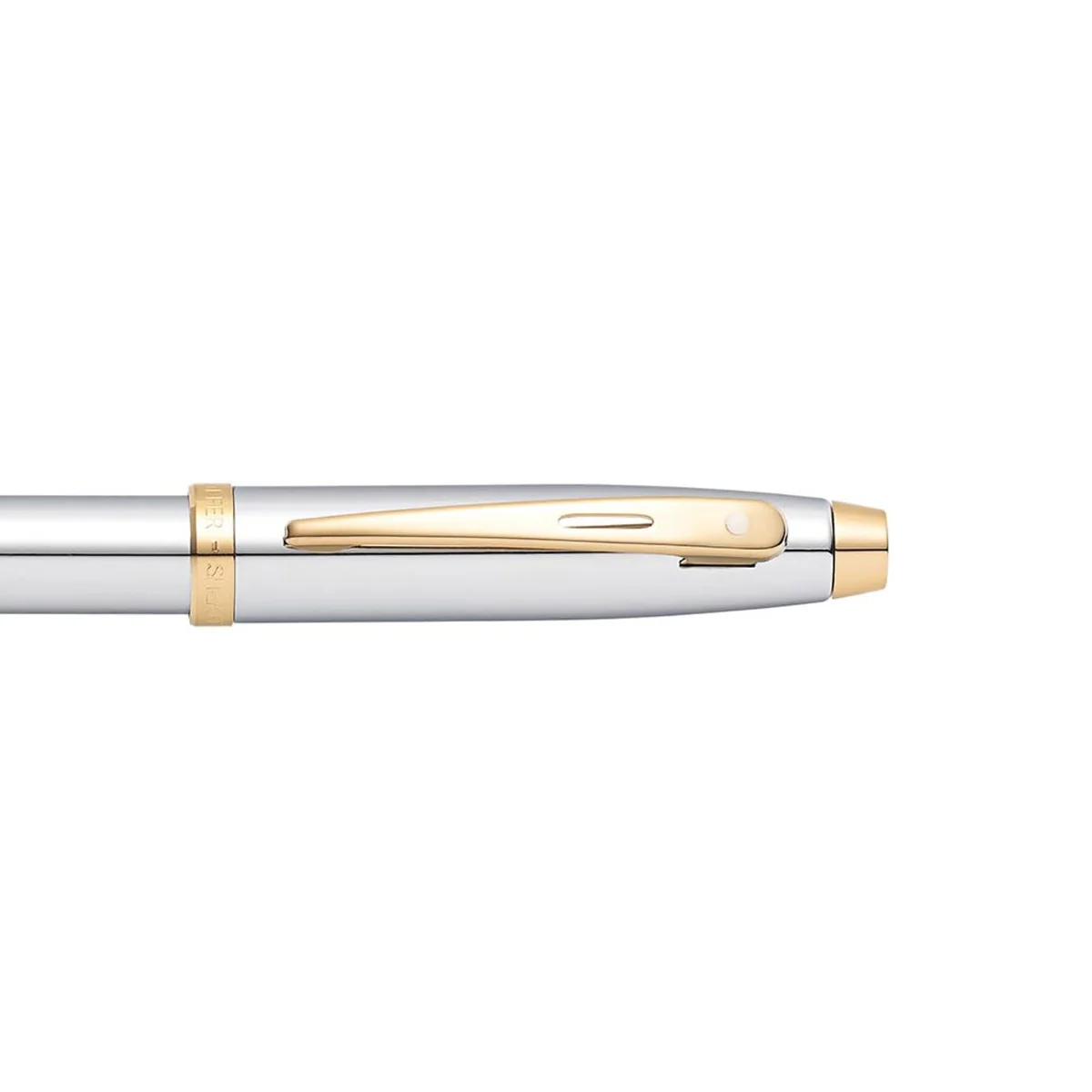Sheaffer® 100 Chrome with Gold Trims Ballpoint Pen - Image 5