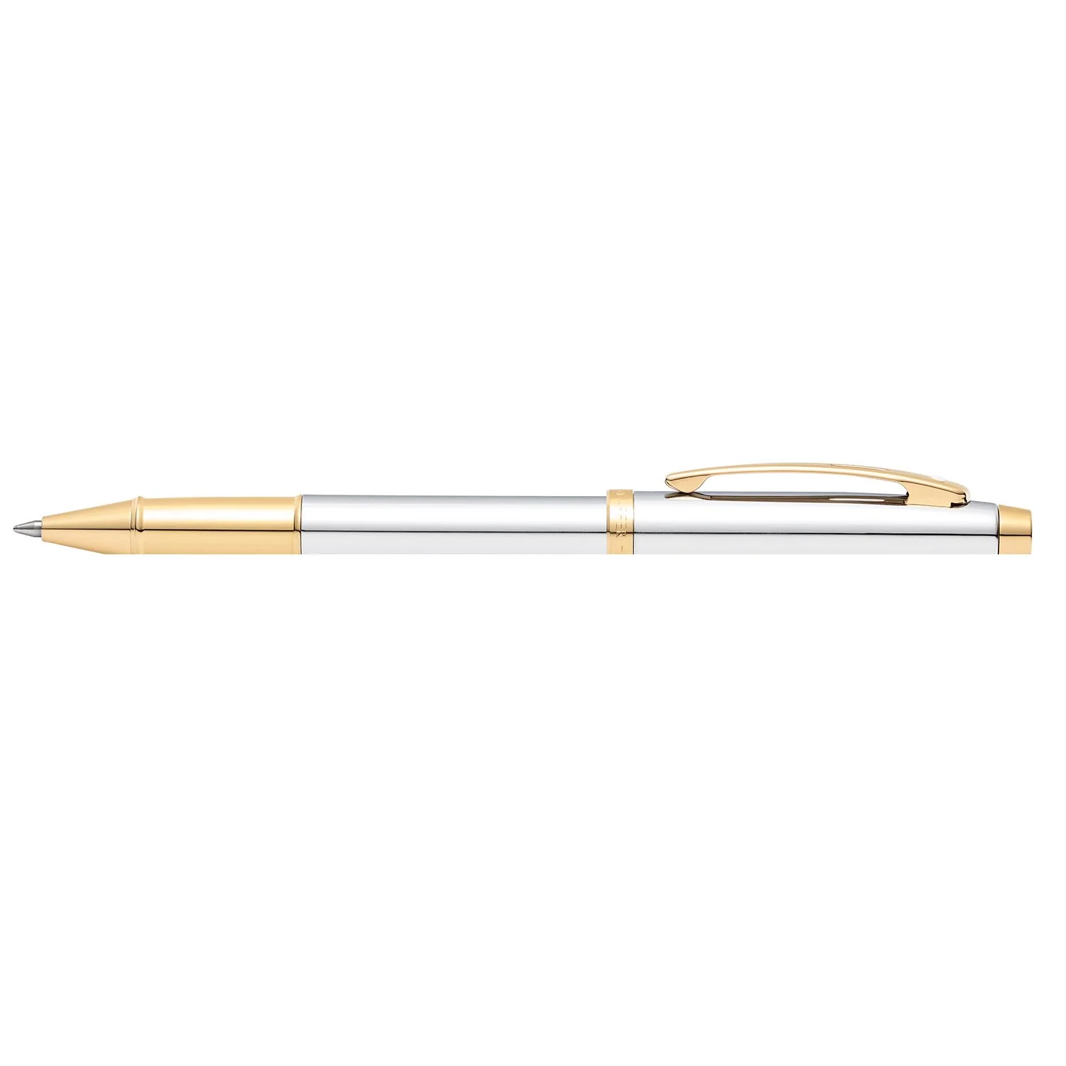Sheaffer® 100 Chrome with Gold Trims Rollerball Pen - Image 3