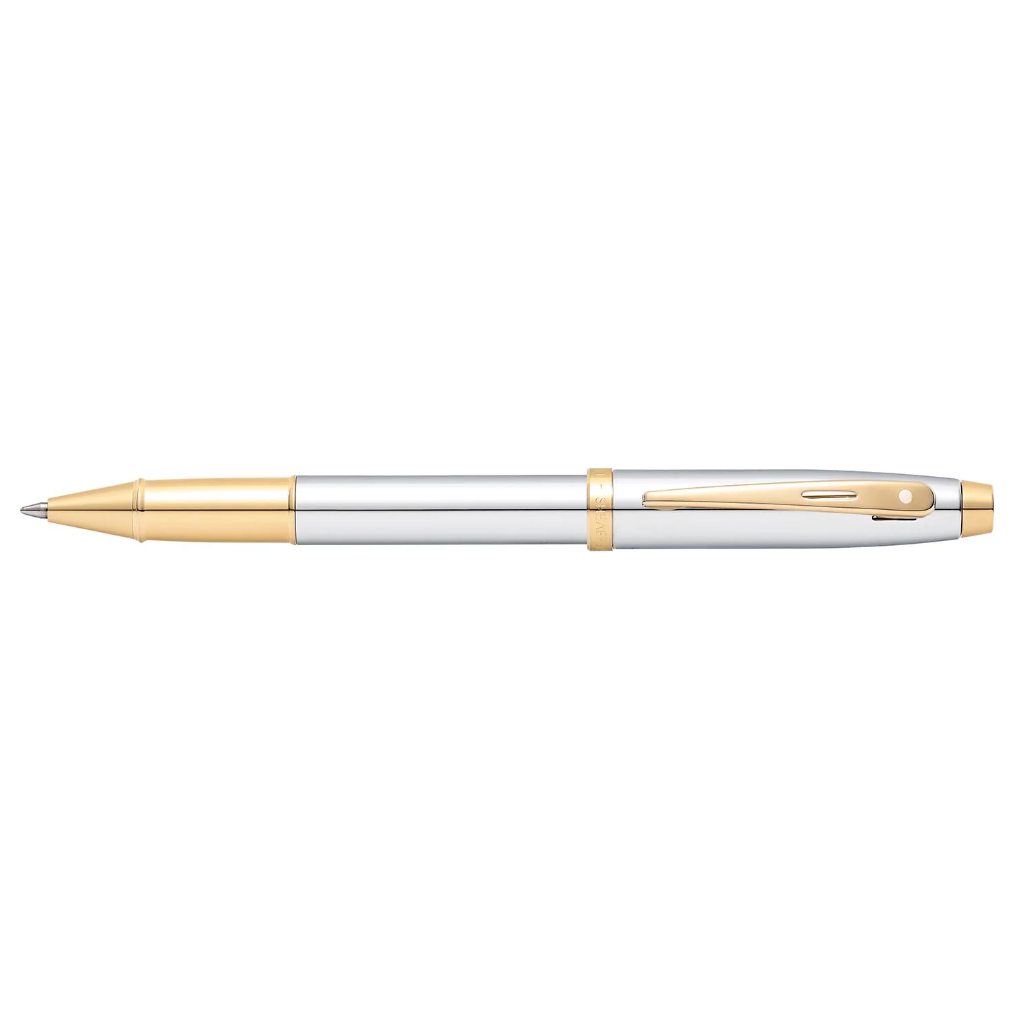 Sheaffer® 100 Chrome with Gold Trims Rollerball Pen - Image 4