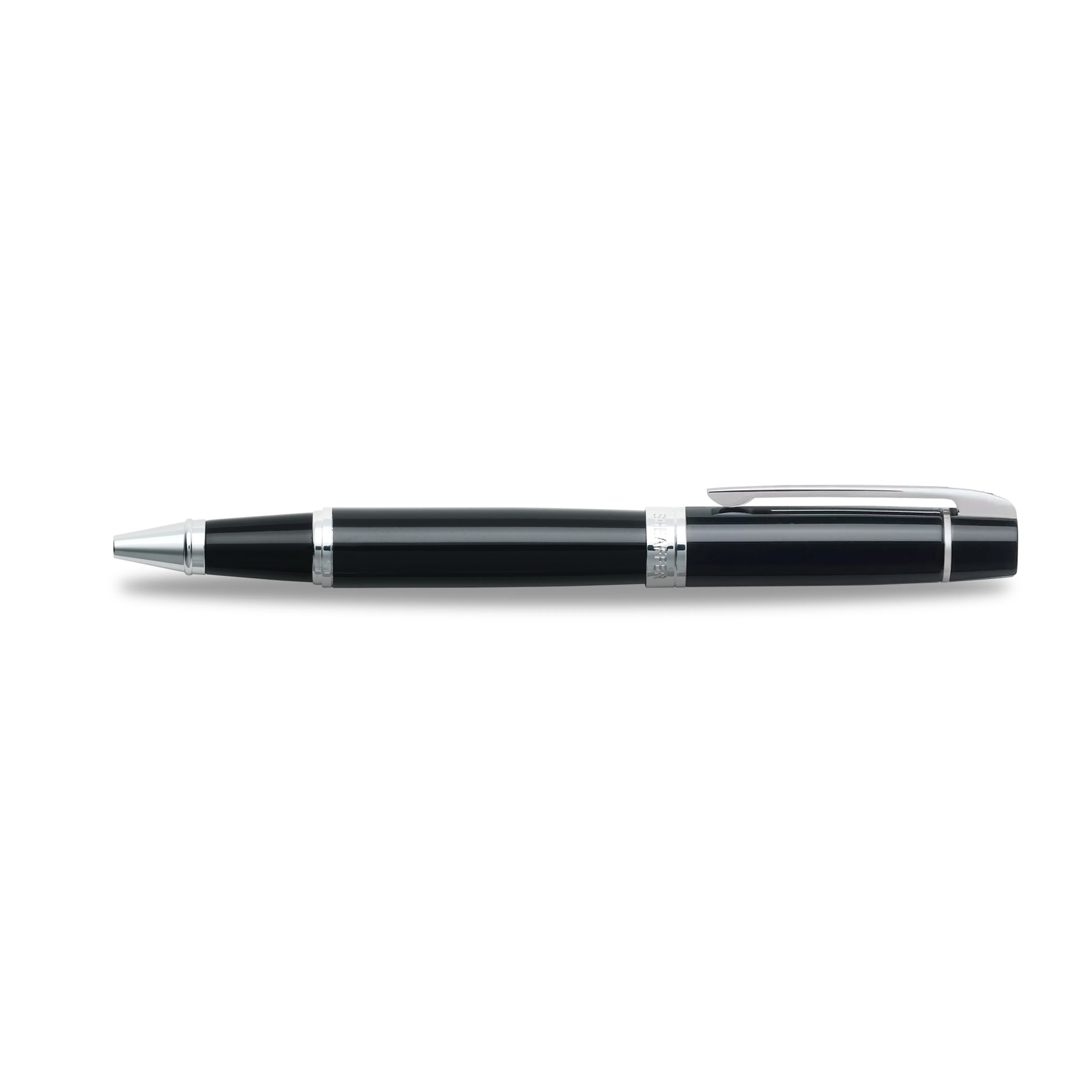 Sheaffer® 300 Glossy Black with Chrome Trims Rollerball Pen - Image 3