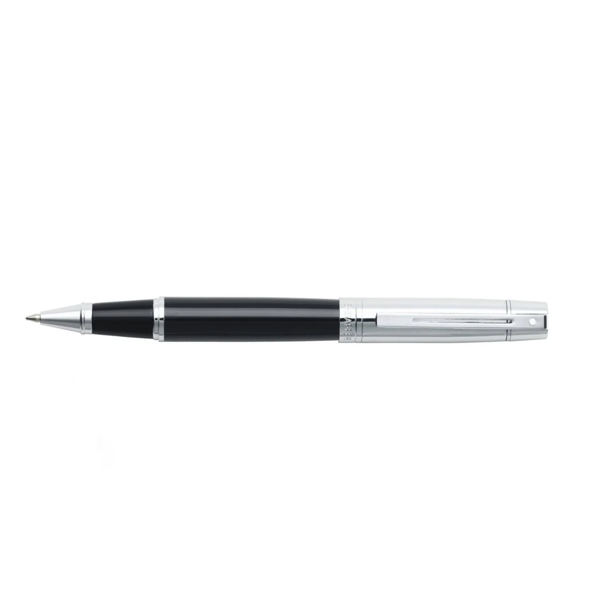 Sheaffer® 300 Glossy Black Barrel and Bright Chrome Cap Rollerball Pen - Image 3