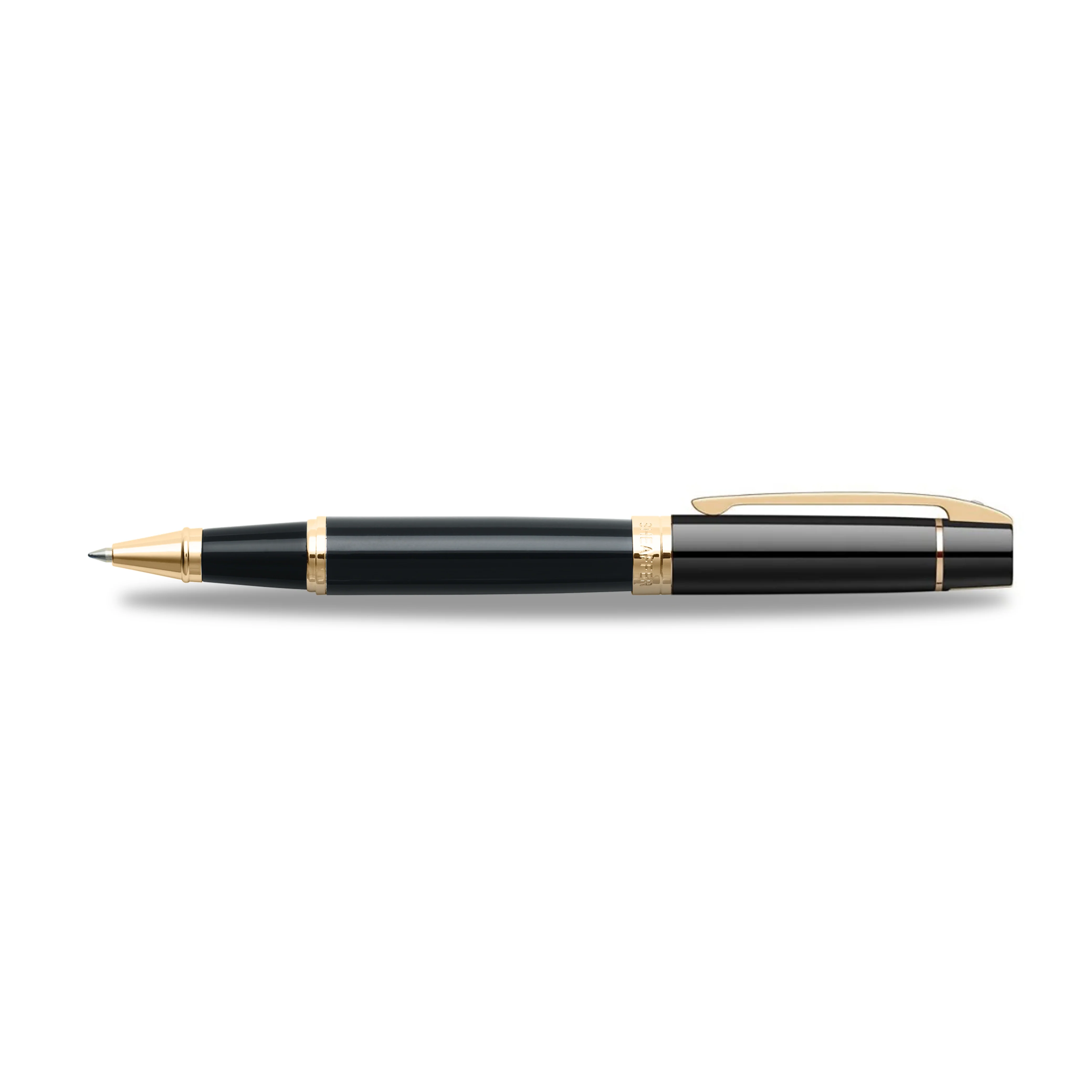 Sheaffer® 300 Glossy Black with Gold Trims Rollerball Pen - Image 3