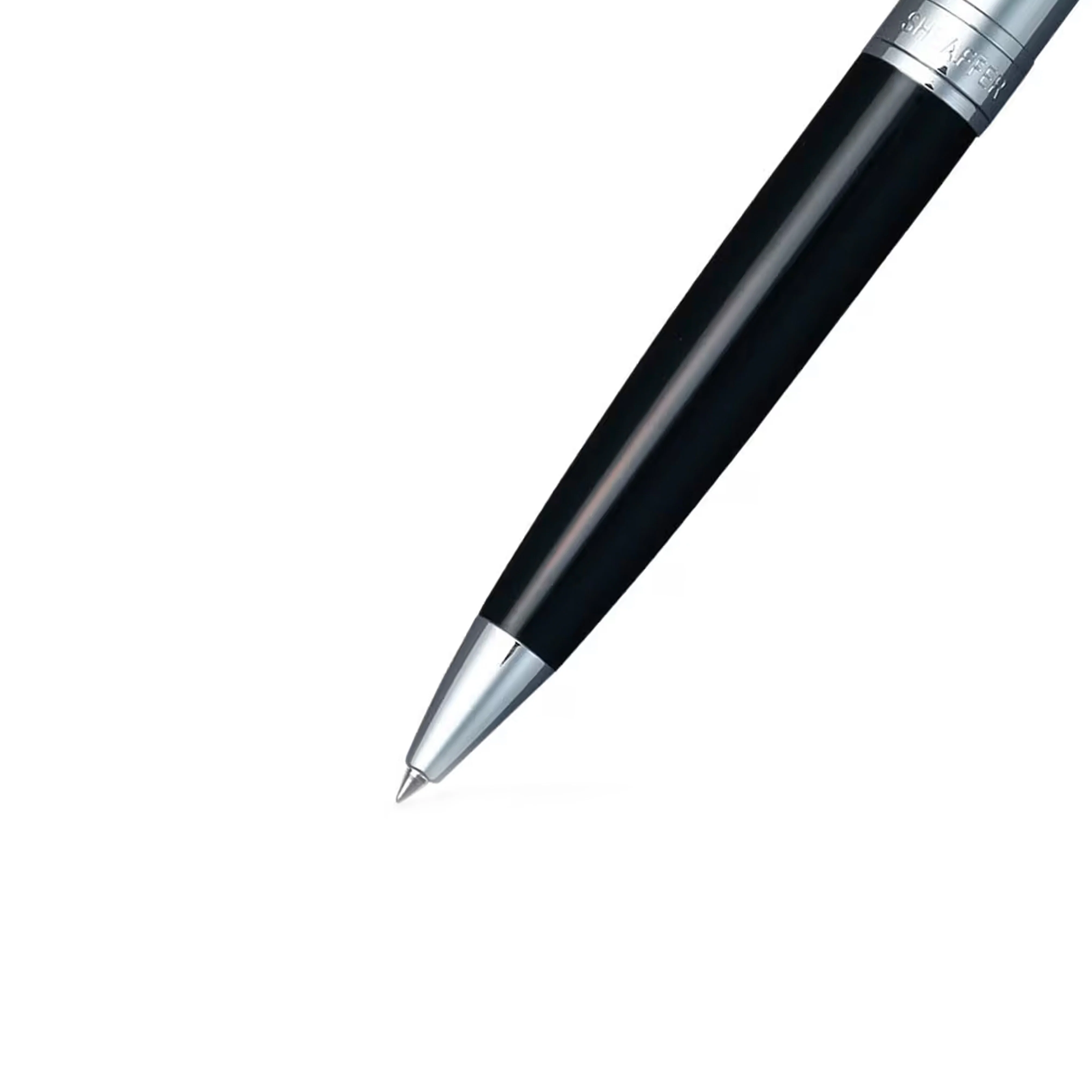 Sheaffer Gift Set ft. Glossy Black 100 Ballpoint Pen with Chrome Trims and Business Card Holder - Image 5