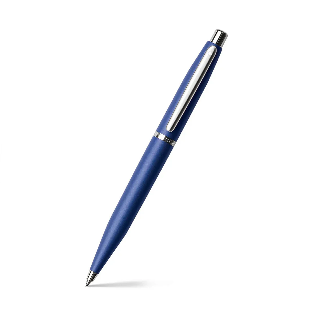 Sheaffer Gift Set ft. Neon Blue VFM Ballpoint Pen with Chrome Trims and Small Notebook - Image 5