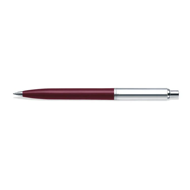 Sheaffer® Sentinel Burgundy and Chrome Ballpoint Pen With Chrome Trims - Image 3